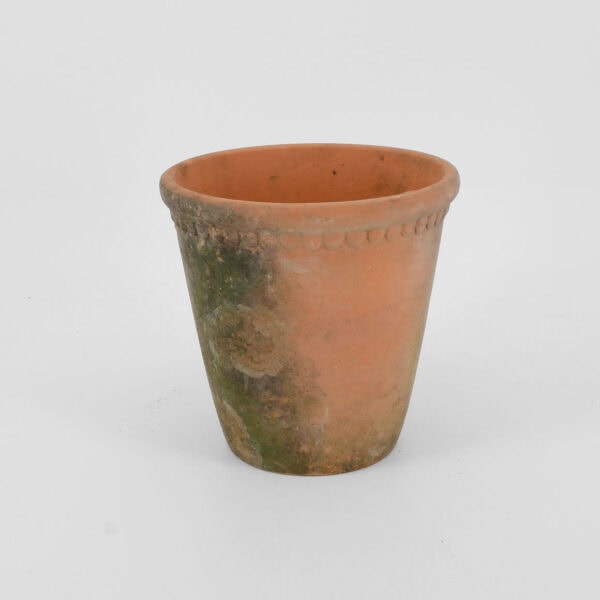 Terracotta topf mit borte groß